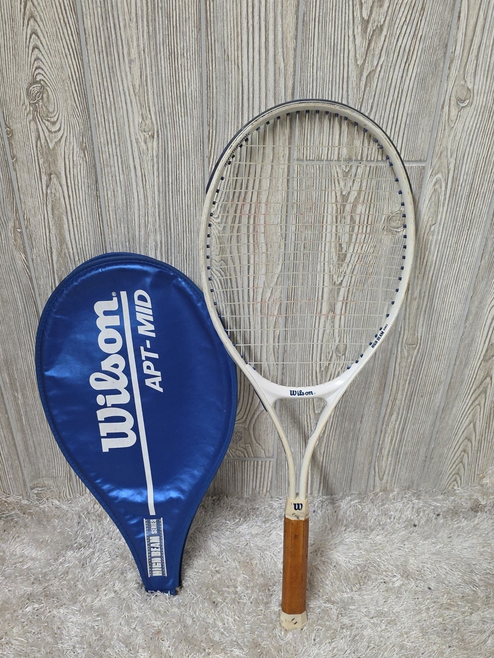 Wilson High Beam Series APT Mid Tennis Racket With Cover Vintage